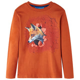 VidaXL Kindershirt mit langen Ärmeln 104 hellrostfarben