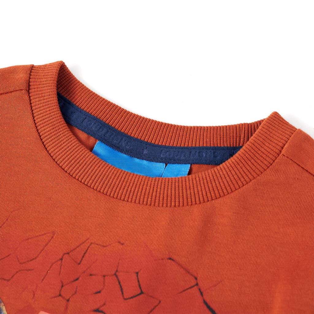 VidaXL Kindershirt mit langen Ärmeln 104 hellrostfarben