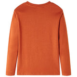 VidaXL Kindershirt mit langen Ärmeln 116 hellrostfarben
