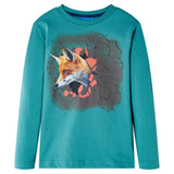 VidaXL Kindershirt mit langen Ärmeln 104 dunkelblau