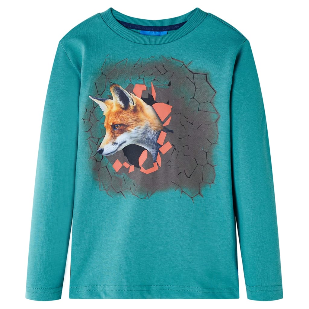 VidaXL Kindershirt mit langen Ärmeln 116 dunkelblau