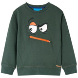 VidaXL Kinderpullover 104 Dunkelgrün