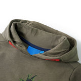 Vidaxl Kinderpullover mit Kapuze 140 Khaki