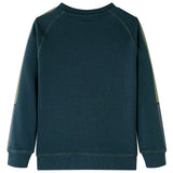 VidaXL Kinderpullover 128 moosgrün