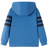 VidaXL Kinderstrickjacke mit Kapuze 116 Blau
