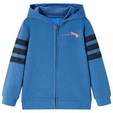VidaXL Kinderweste mit Kapuze 140 Blau