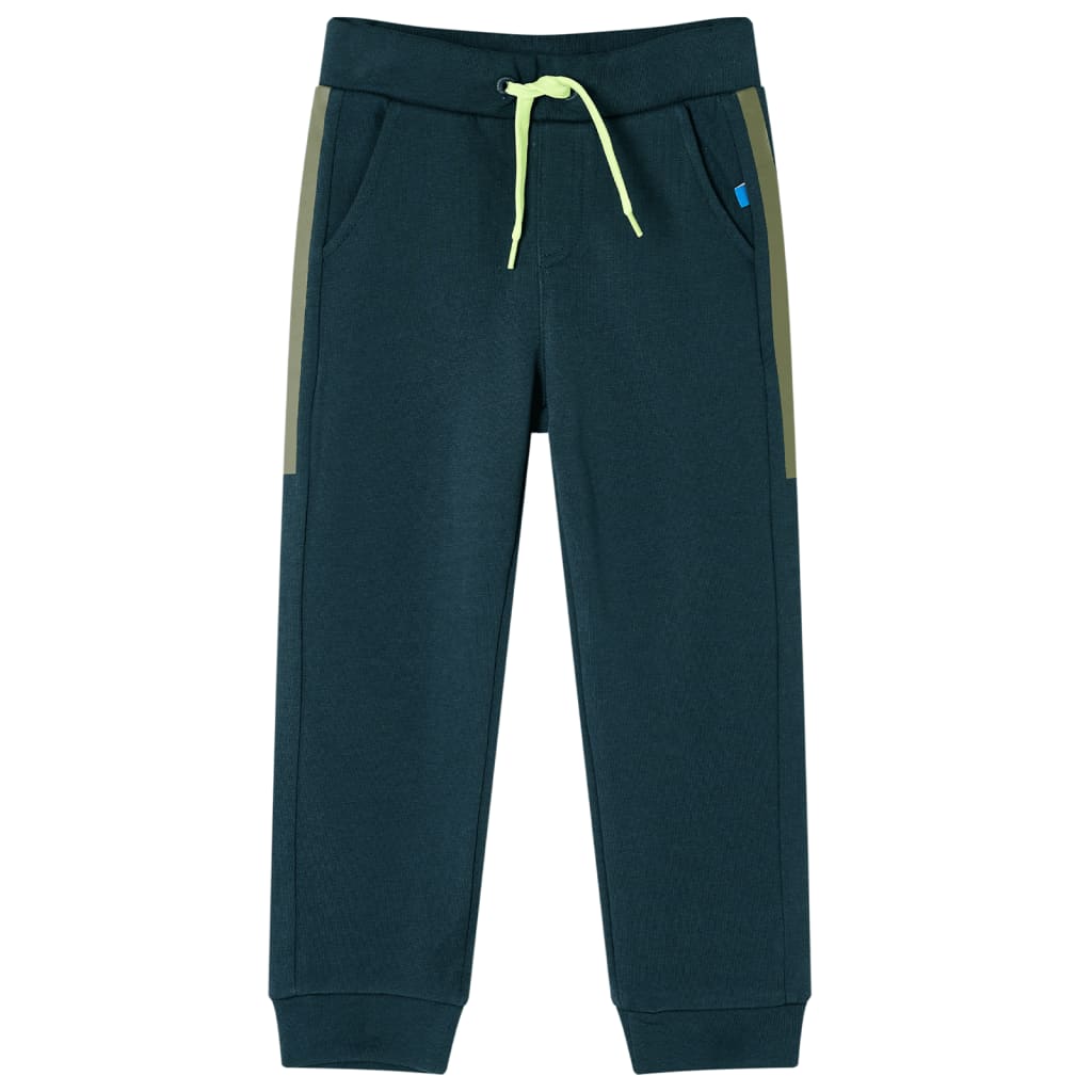 VidaXL Kinder-Jogginghose mit Kordelzug 92 moosgrün