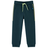 VidaXL Kinder-Jogginghose mit Kordelzug 128 Moosgrün