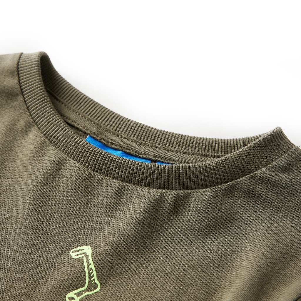 VidaXL Kindershirt mit langen Ärmeln 140 Khaki