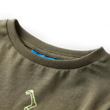 VidaXL Kindershirt mit langen Ärmeln 140 Khaki