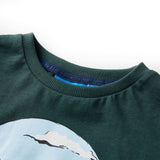 VidaXL Kindershirt mit langen Ärmeln 140 Dunkelgrün