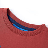 VidaXL Kindershirt mit langen Ärmeln 140 Rotbraun