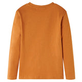 VidaXL Kindershirt mit langen Ärmeln 116 dunkles Ocker