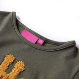 VidaXL Kindershirt mit langen Ärmeln 104 Khaki