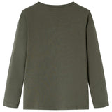 VidaXL Kindershirt mit langen Ärmeln 140 Khaki