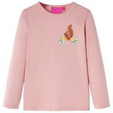 VidaXL Kindershirt mit langen Ärmeln 116 Hellrosa