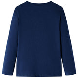 VidaXL Kindershirt mit langen Ärmeln 104 Marineblau