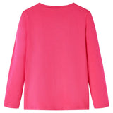 VidaXL Kindershirt mit langen Ärmeln 92 leuchtendes Rosa