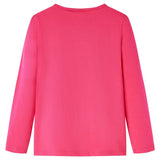 VidaXL Kindershirt mit langen Ärmeln 140 leuchtendes Rosa