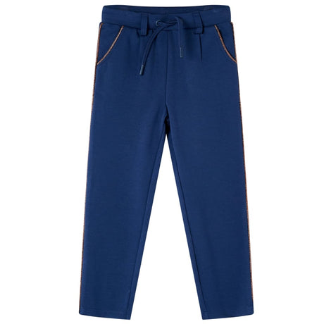 VidaXL Kinderhose mit Kordelzug 128 Marineblau