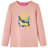 VidaXL Kindershirt mit langen Ärmeln 128 Hellrosa