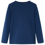 VidaXL Kindershirt mit langen Ärmeln 116 Marineblau
