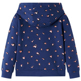 VidaXL Kinderstrickjacke mit Kapuze 104 Marineblau