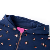 VidaXL Kinderstrickjacke mit Kapuze 140 Marineblau