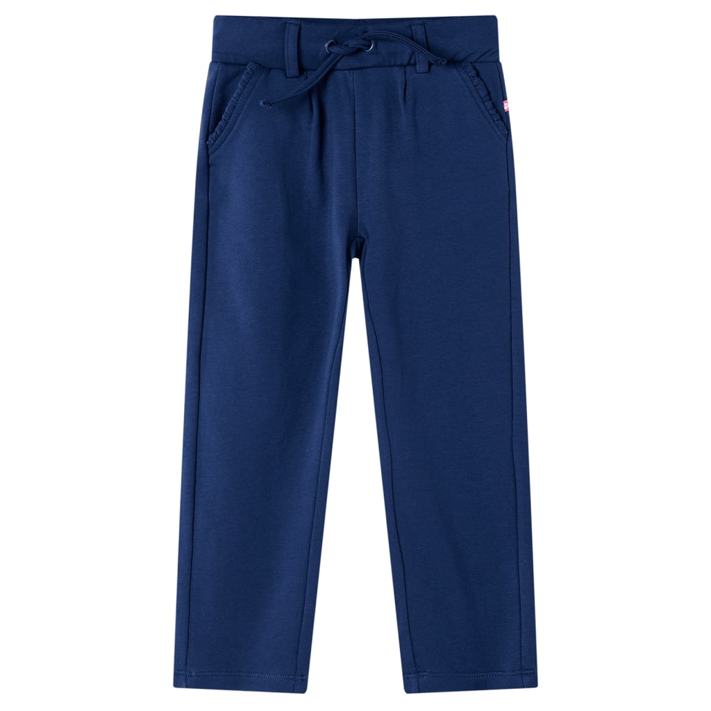 VidaXL Kinderhose mit Kordelzug 116 Marineblau