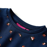 VidaXL Kinderkleid mit langen Ärmeln 92 Marineblau
