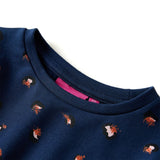 VidaXL Kinderkleid mit langen Ärmeln 116 Marineblau
