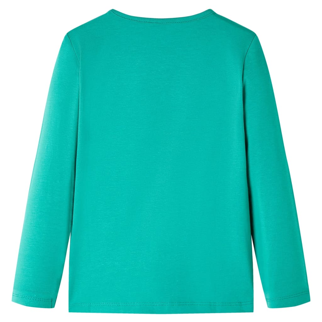 VidaXL Kindershirt mit langen Ärmeln 116 leuchtend grün