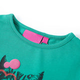 VidaXL Kindershirt mit langen Ärmeln 128 leuchtend grün
