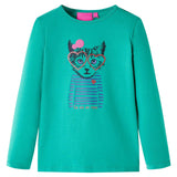 VidaXL Kindershirt mit langen Ärmeln 140 Hellgrün