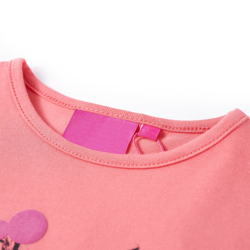 VidaXL Kindershirt mit langen Ärmeln 128 rosa