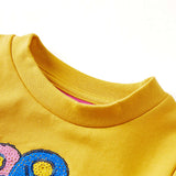 VidaXL Kinderpullover 128 dunkles Ocker