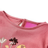 VidaXL Kindershirt mit langen Ärmeln 128 Altrosa