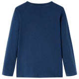 VidaXL Kindershirt mit langen Ärmeln 92 Marineblau