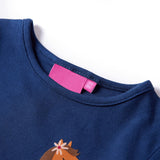 VidaXL Kinderhemd mit langen Ärmeln 140 Marineblau