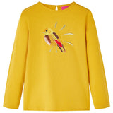 VidaXL Kindershirt mit langen Ärmeln 140 dunkles Ocker