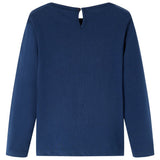 VidaXL Kindershirt mit langen Ärmeln 92 Marineblau
