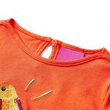 VidaXL Kindershirt mit langen Ärmeln 104 Dunkelorange