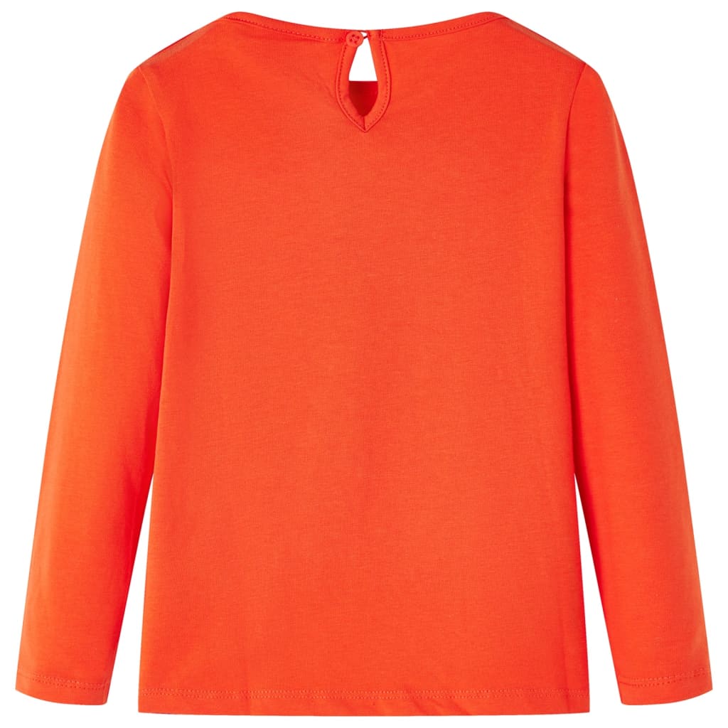 VidaXL Kindershirt mit langen Ärmeln 140 Dunkelorange
