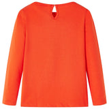 VidaXL Kindershirt mit langen Ärmeln 140 Dunkelorange
