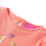 VidaXL Kindershirt mit langen Ärmeln 128 Koralle