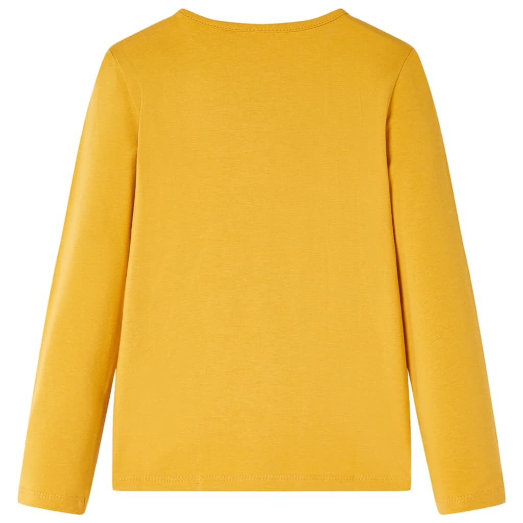 VidaXL Kindershirt mit langen Ärmeln 104 dunkles Ocker