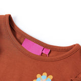 VidaXL Kindershirt mit langen Ärmeln 104 cognacfarben