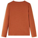VidaXL Kindershirt mit langen Ärmeln 116 cognacfarben
