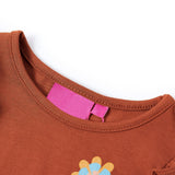 VidaXL Kindershirt mit langen Ärmeln 116 cognacfarben