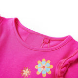 VidaXL Kindershirt mit langen Ärmeln 128 Dunkelrosa